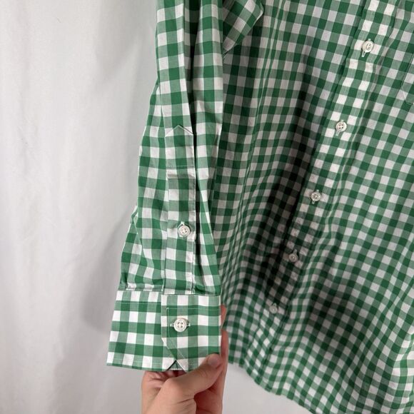 Robert Talbott Respoke Dress Shirt Men's Large Green Plaid Button Up Long Sleeve - Picture 5 of 9